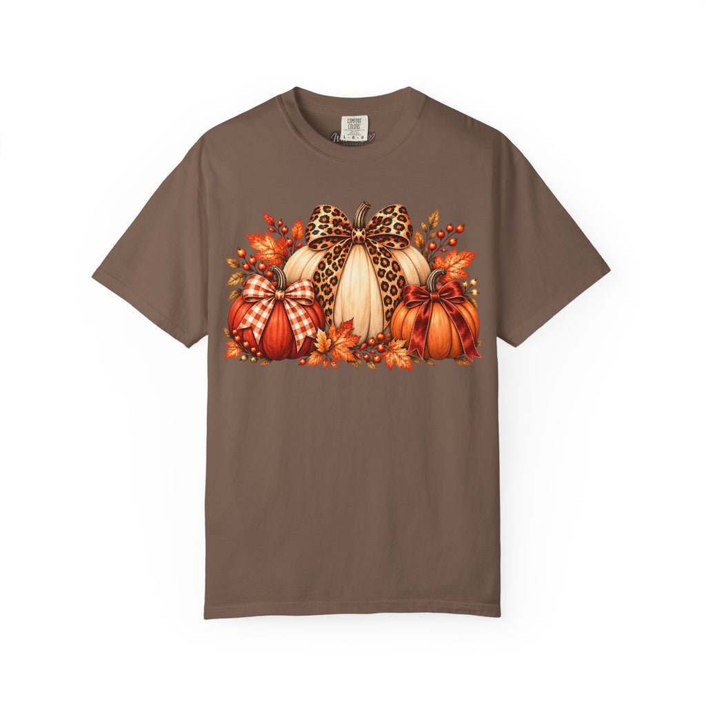 Harvest Pumpkin Bow Tee