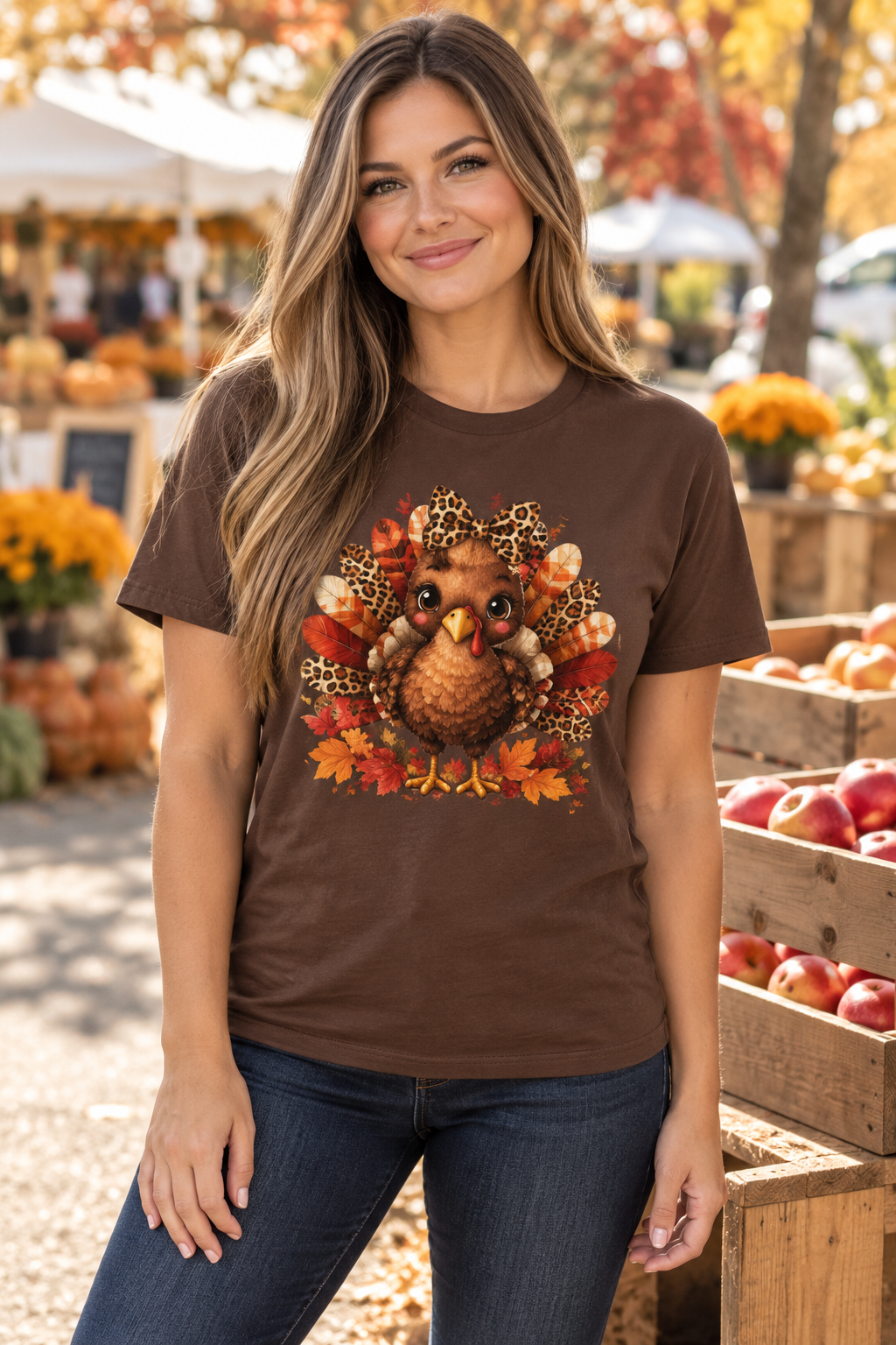 Leopard Bow Turkey Tee
