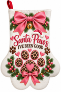 Santa Paws Pet Christmas Stocking - I've Been Good